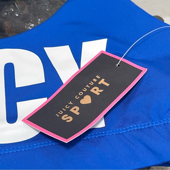 💖NWT💖 JUICY COUTURE Electric Blue Sports Bra   Size Small - Picture 3 of 6